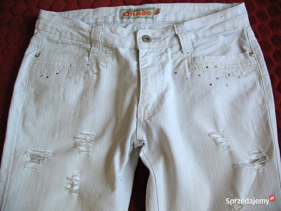 Spodnie jeans skinny L 38 40 biodra 100 Onado Siedlce sprzedam