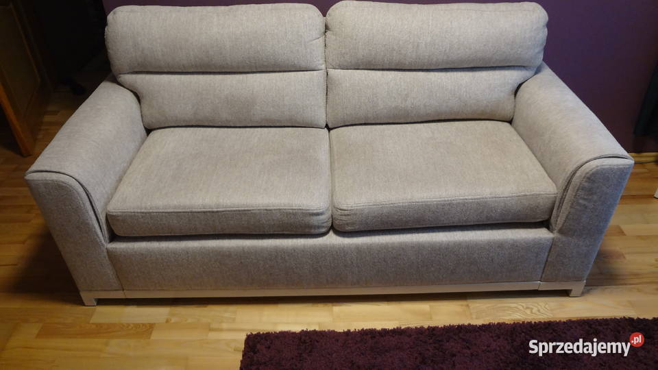 Nowoczesna rozkładana Sofa w kolorze ecru jasny Żnin