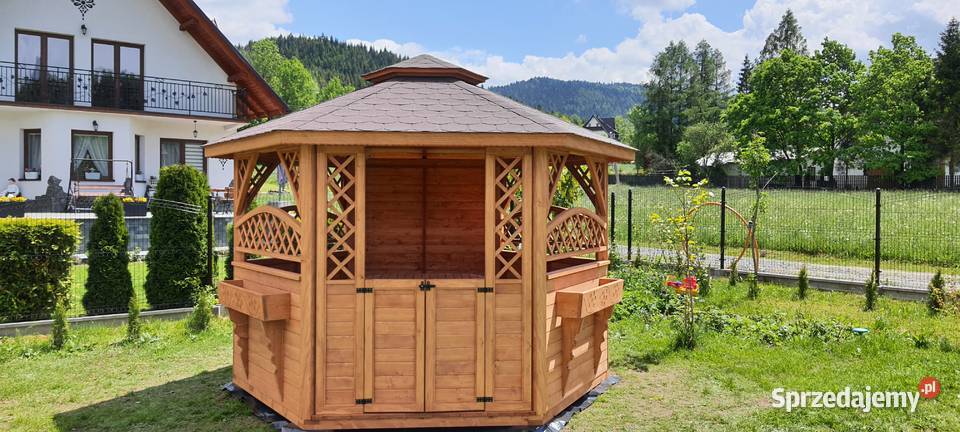 Altana altany ogrodowe sześciokątne wiaty Domki Maków Podhalański