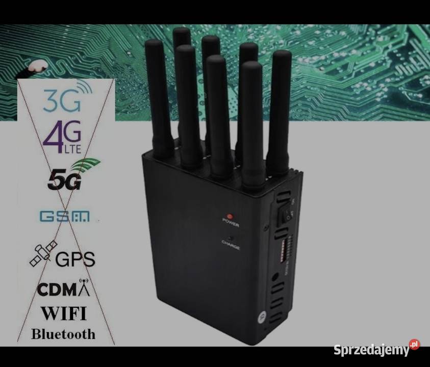 zagłuszarka 2G 3G 4G 5G 58G WIFI VHF UHF GSM LTE Dąbrowa sprzedam