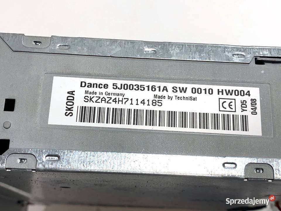 RADIO SKODA FABIA II 5J0035161A 0614 ODTWARZACZ