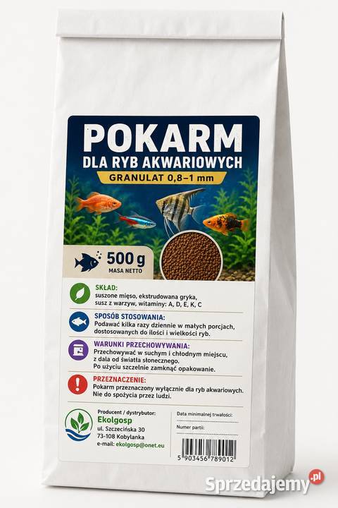 Pokarm karma ryb akwariowych 500g
