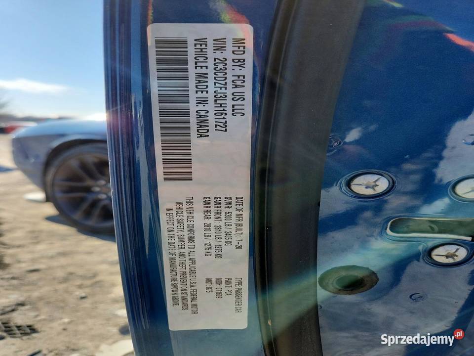 2020 DODGE CHALLENGER Częstochowa