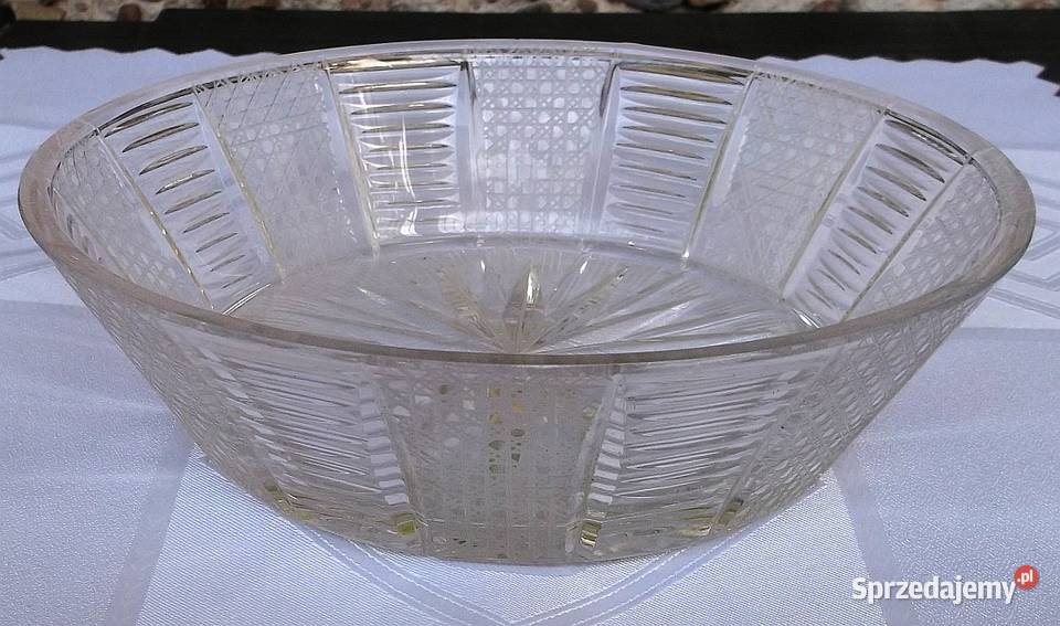 misa kryształowa oryginalny wzór czasy PRL Suwałki