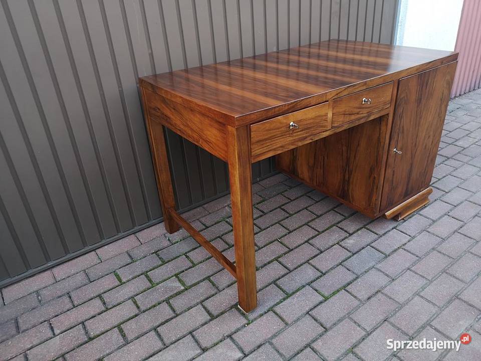 Biurko ARTDECO Orzech Unikatowe Stare Antyk