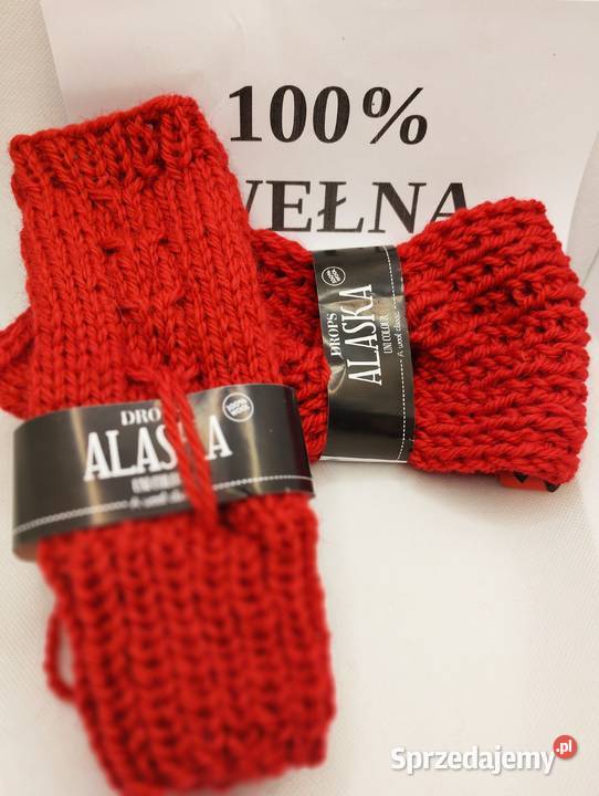 Mitenki komplet z opaską 110 wełna 100 Olsztyn
