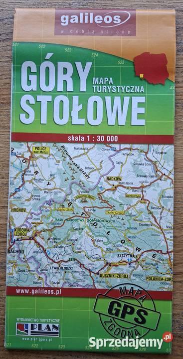 Góry Stołowe 130 000 mapa turystyczna Rok wydania 2012 małopolskie Kraków sprzedam
