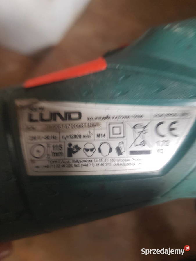 Lund SZLIFIERKA KĄTOWA 115MM 500 Wat MOCNA