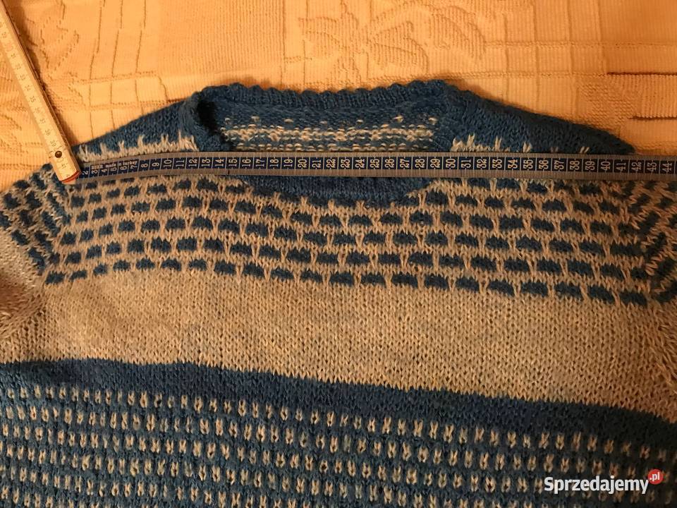 Suknia damska dziergana druty robota własna 4648 Rozmiar 46 lubuskie Zbąszynek