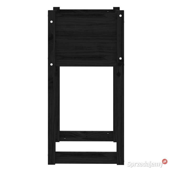Donice 2 czarny 40x40x81 lite drewno sosnowe Donice mazowieckie