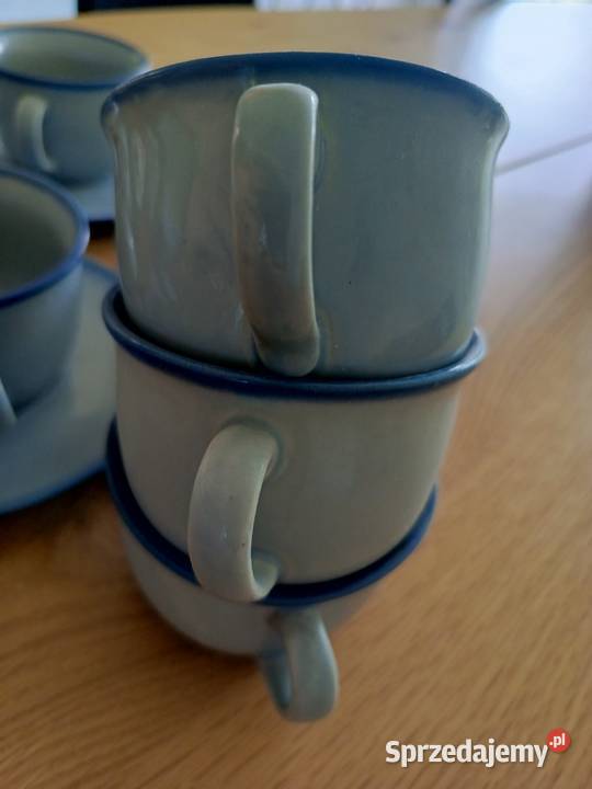 Zestaw filiżanek Porcelit Pruszkow podstawki Filiżanki i spodki podkarpackie Rzeszów