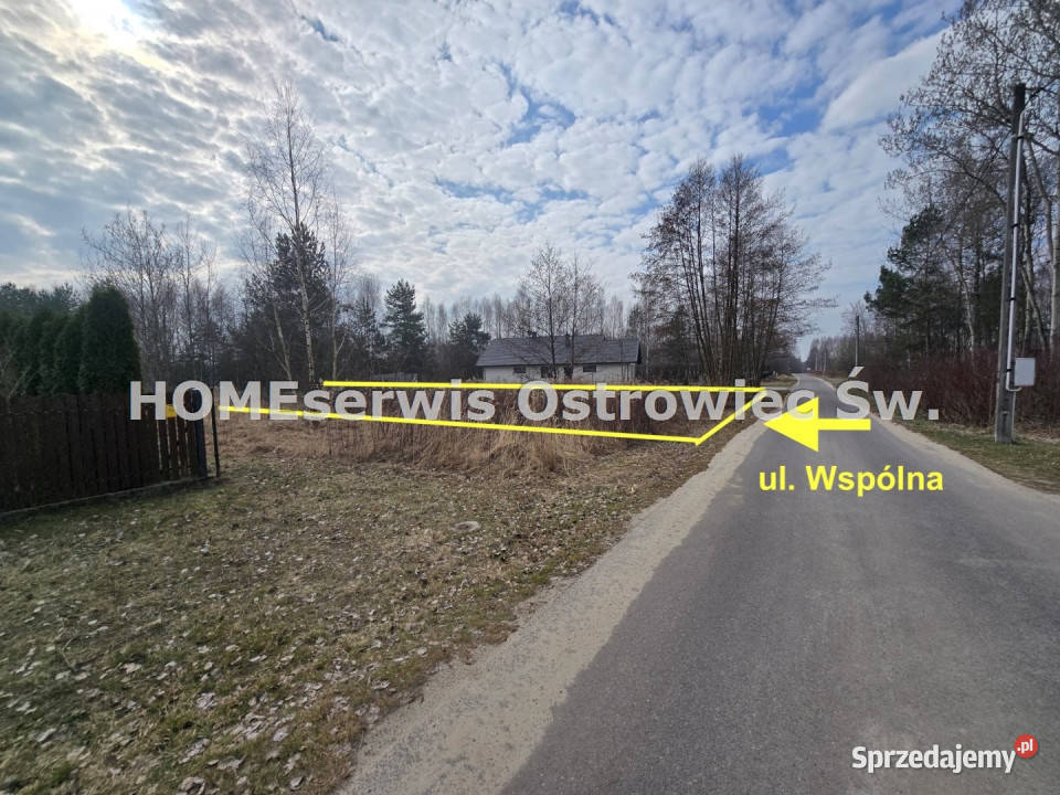 Działka Kunów 1165m2