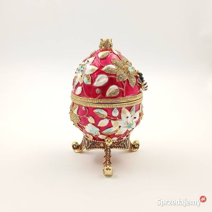 Duże jajko jajo faberge pojemniki szkatułka Szkatułki i pudełeczka Zawiercie sprzedam