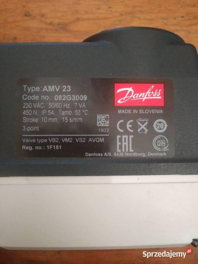Zawór regulacyjny Danfoss VB2DN25Siłownik Poznań