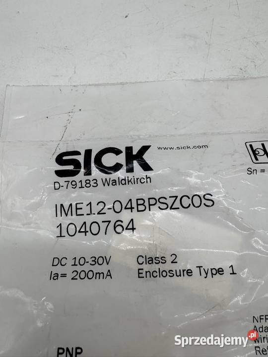 Sick IME1204BPSZC0S 1040764 Czujnik indukcyjny Pozostałe Warszawa
