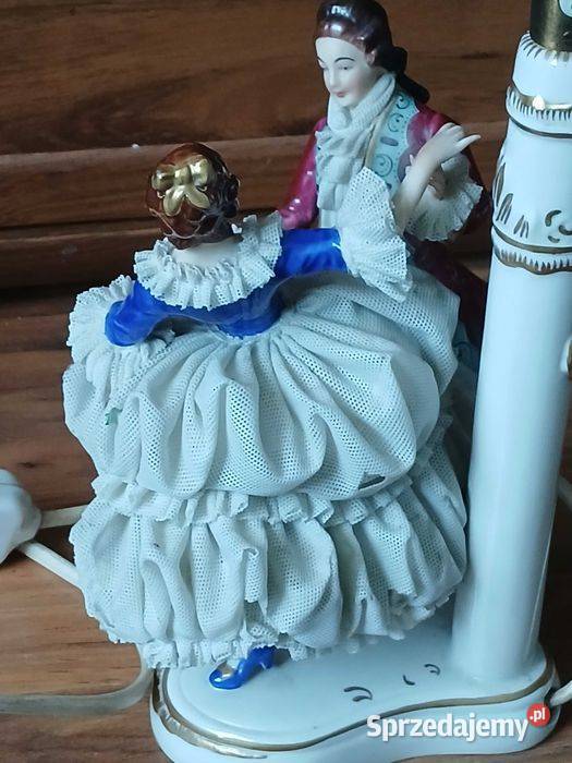 Stara lampka figuralna Drezno para Antyki, Sztuka, Kolekcje Kraków