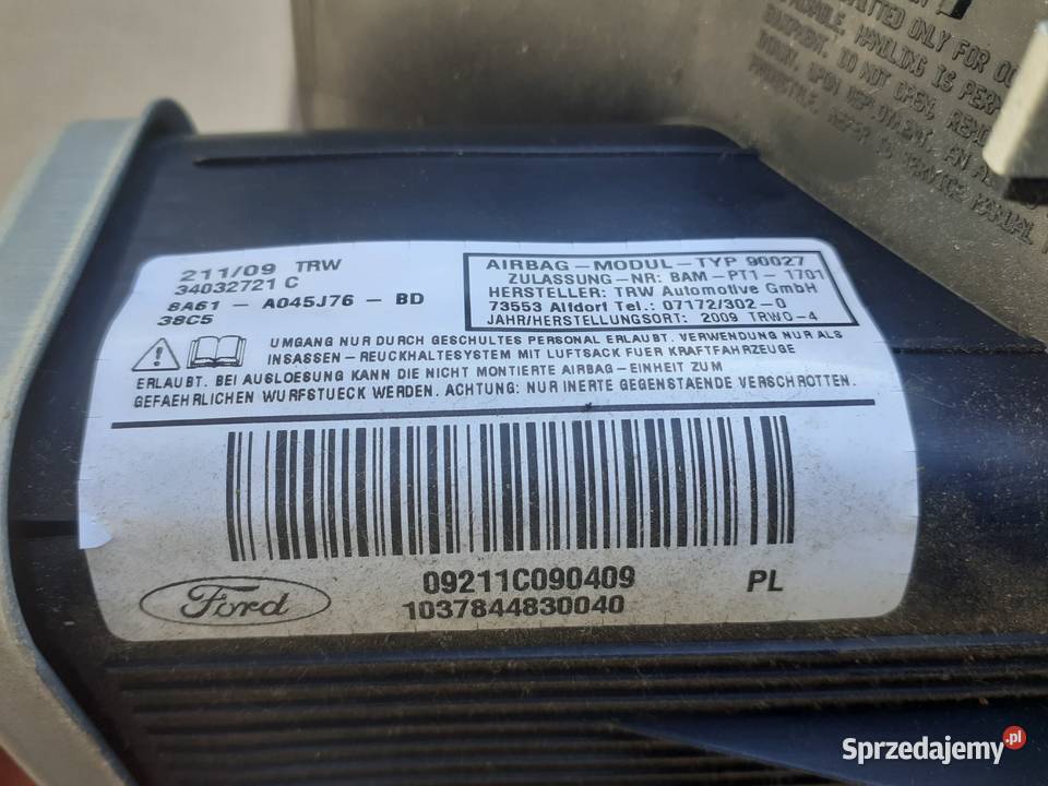 Poduszka kolanowa Ford fiesta mk7 Europa Legionowo sprzedam