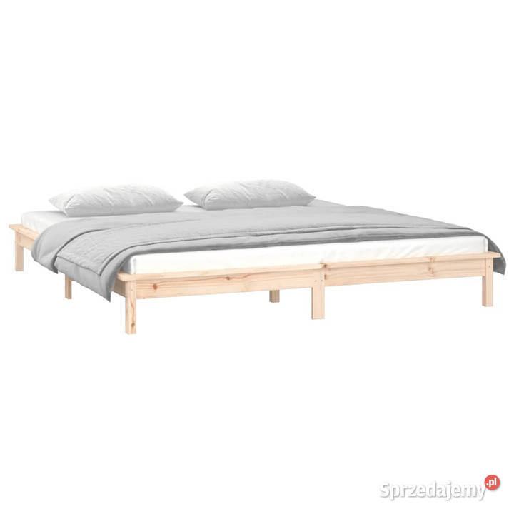 Rama łóżka z LED lite drewno 120x200 WM820601 212cm mazowieckie Warszawa