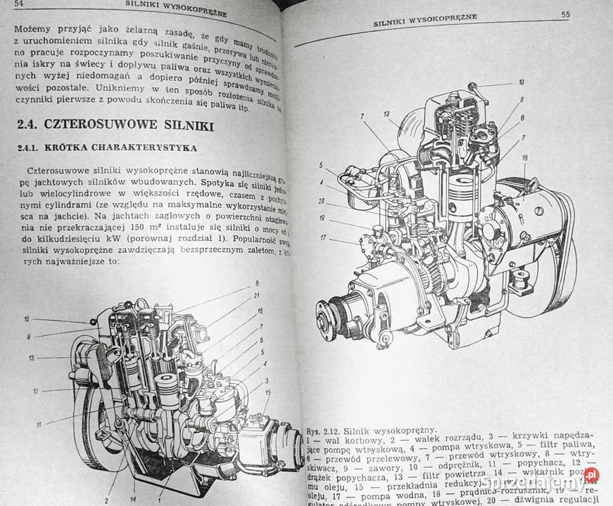Jachtowe napędy silnikowe Zbigniew Dąbrowski Rok wydania 1983 lubelskie Chełm sprzedam