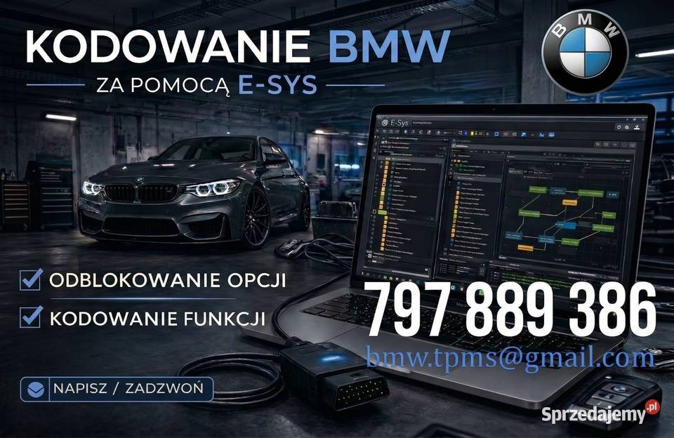 Kodowanie BMW seria F seria G Retrofit Łopatki Niepołomice sprzedam