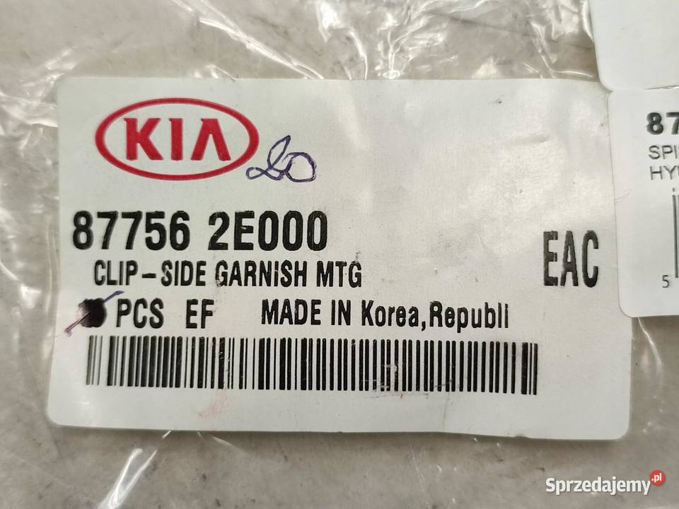 SPINKA KLIPS MOCOWANIE 14 KIA HYUNDAI ORYGINALNE