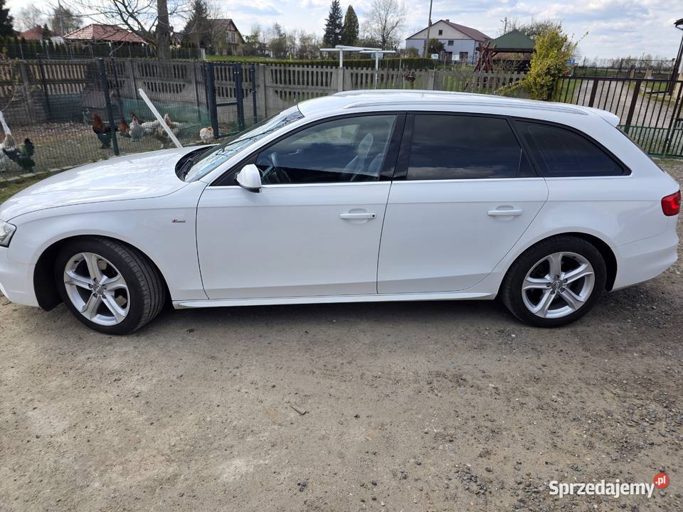 Audi A4 b8 2014 20 190 sline quattro biały Kurów