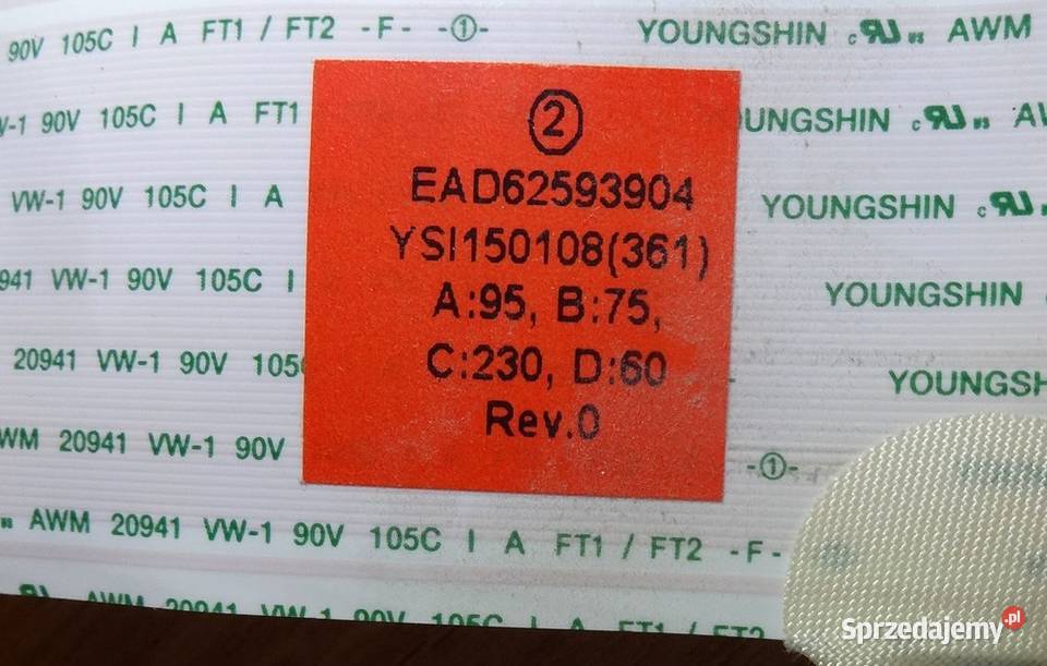 Taśma EAD62593904 płyta głównamatryca z TV LG zachodniopomorskie Szczecin sprzedam