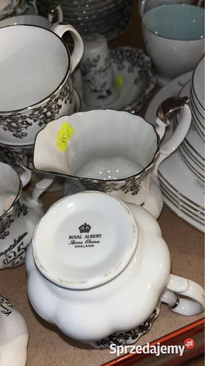 Mlecznik Royal Albert Silver Anniversary Srebrne Gdańsk