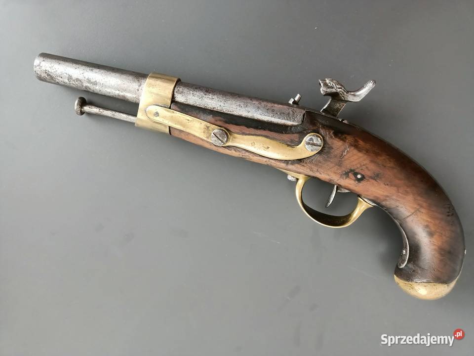 Stary francuski pistolet kaprochow Model 1822 Rzeszów