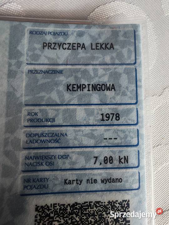 Przyczepa kempingowa Hobby lekka Krapkowice
