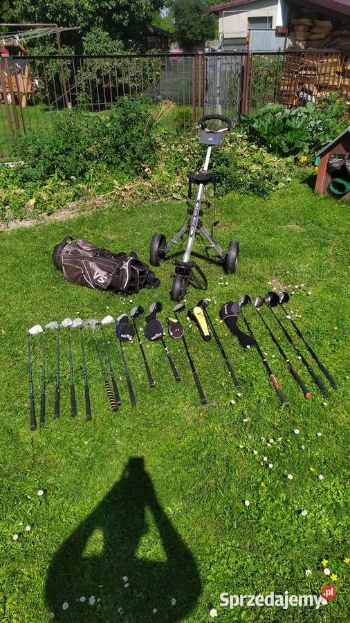 Zestaw kije golfowe torba i wózek trzy kołowy na Biała Podlaska