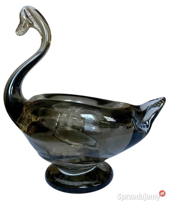 Szklany łabędź z PRLu mazowieckie