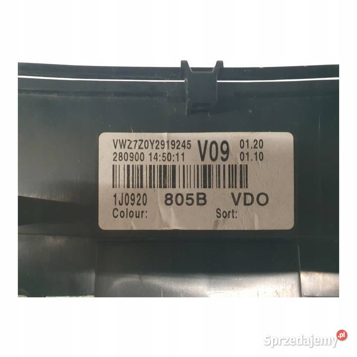 LICZNIK ZEGARY 1J0920805B VW Golf IV 14 16 16V Chełm