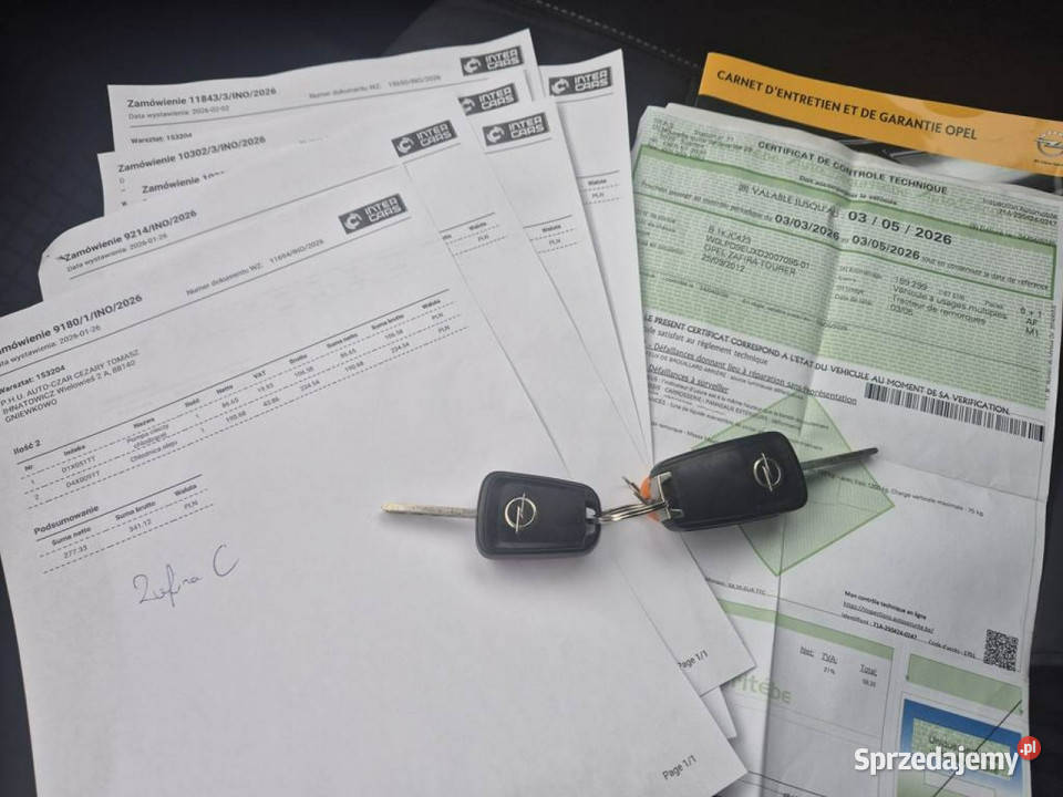 Opel Zafira 14T 120 7osobowa C 2011 Gniewkowo