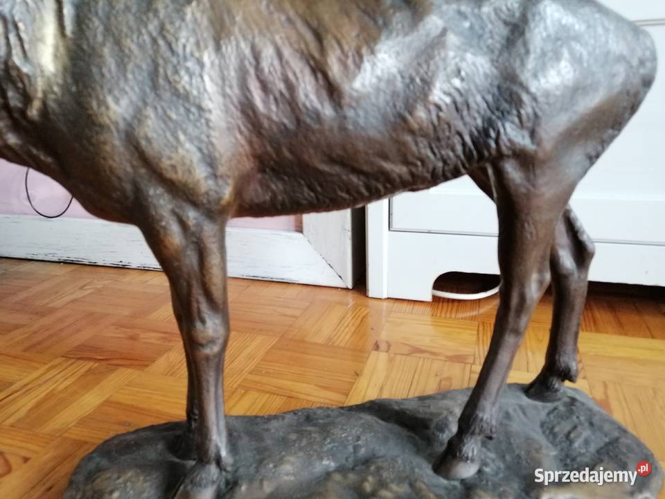 Jeleń korniluk brąz figura tanio Pleszew sprzedam