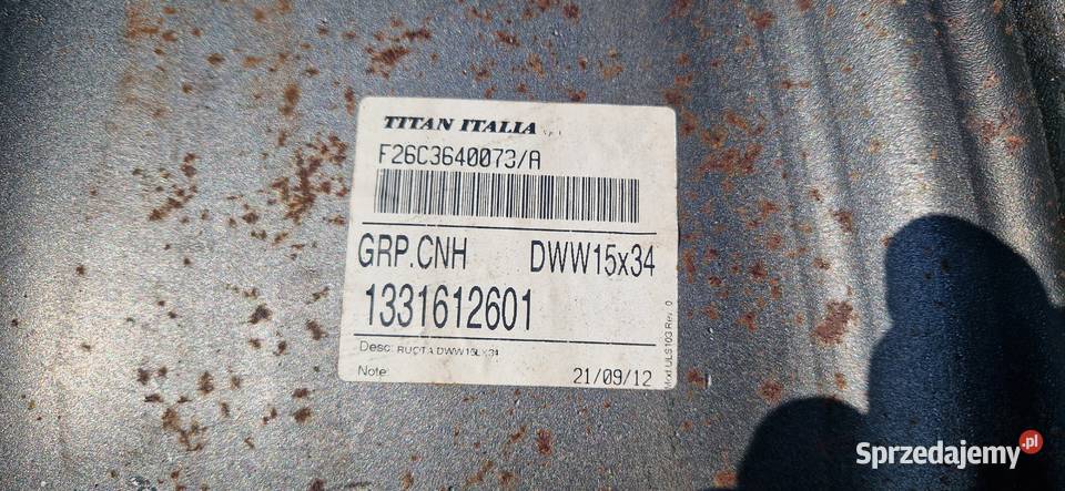 felgi 15x34 48070r34 52070r34 46085r34 54065r34 Nowe Miasto Lubawskie
