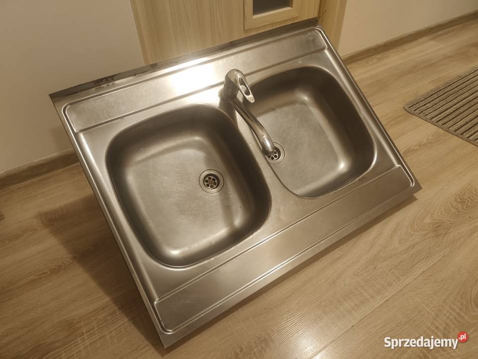 Zlewozmywak dwukomorowy stalowy 80x60 zlew Rzeszów