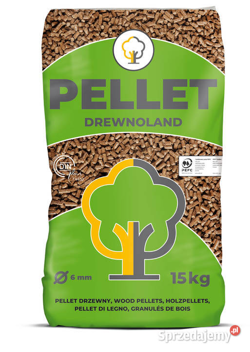 Pellet DĘBOWY Drewnoland6 mm certyfikat DIN PLUS podkarpackie Sieniawa sprzedam