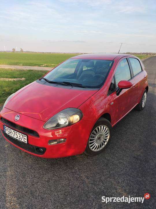 Fiat Punto Evo 12 benzyna 5 Drzwi 2012 r czerwony