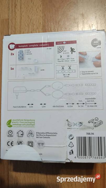 taśma światła led 2x1 m