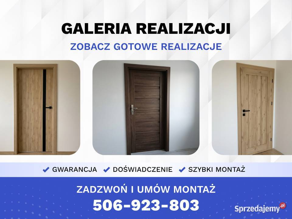 DRZWI WEWNĘTRZNE I ZEWNĘTRZNE Z MONTAŻEM Drzwi Kielce sprzedam