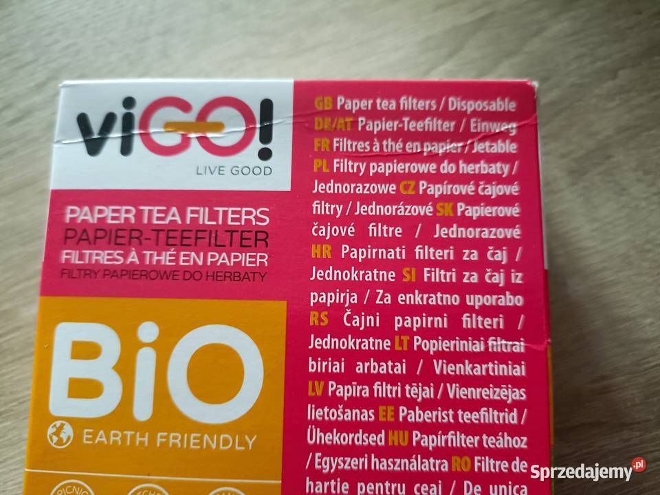 Bio Filtry papierowe do herbaty 100 viGO Kwidzyn