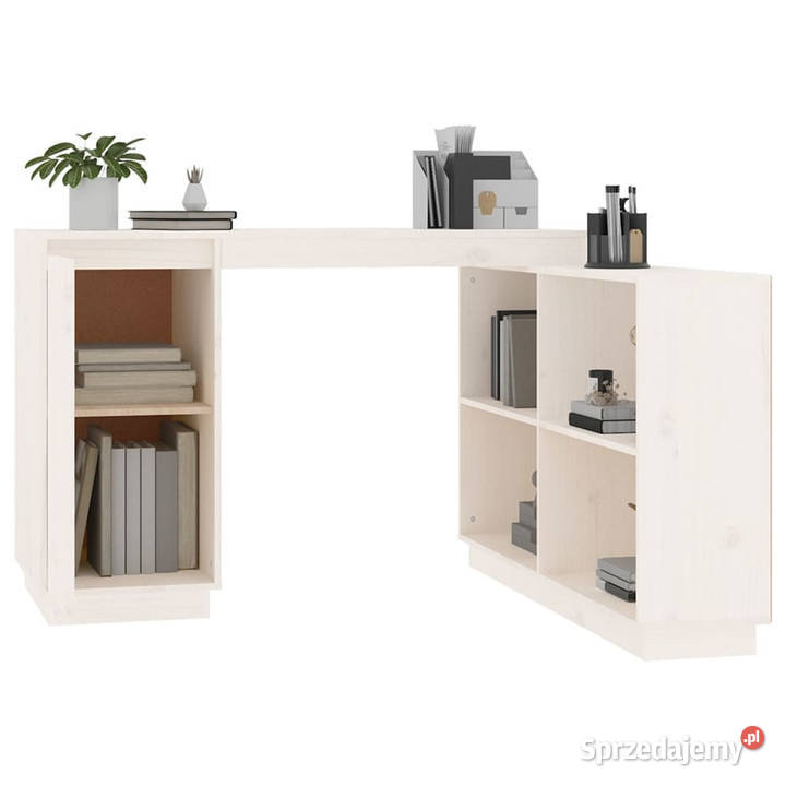 Biurko białe 110x50x75 lite drewno sosnowe Pozostałe Warszawa
