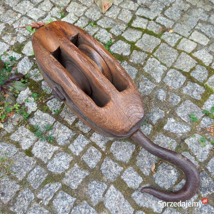 Marynistyka żeglarstwo duży blok linowy bloczek Warszawa sprzedam