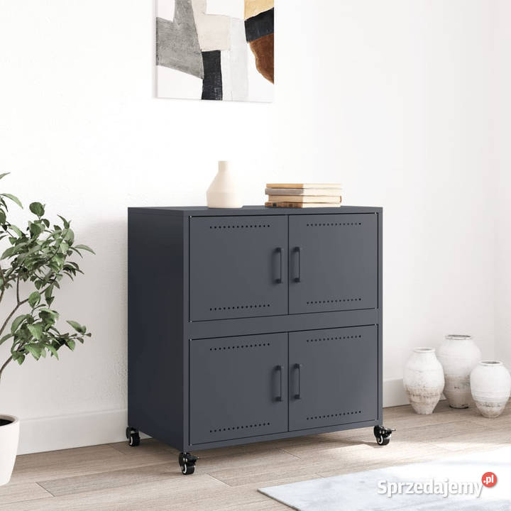 Szafka antracytowa 68x39x72 stal WM846652 Warszawa sprzedam