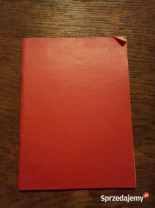 Zeszyt czerwony ZSRR Warszawa