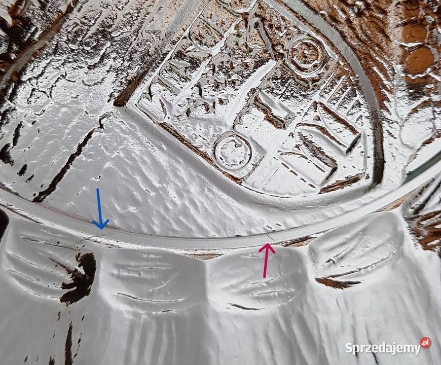 Patera Cora Zamek Będzin Ząbkowice szkło PRL sprzedam