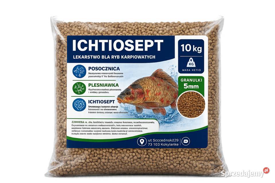 Ichtiosept preparat pleśniawka posocznica 10 zachodniopomorskie Szczecin