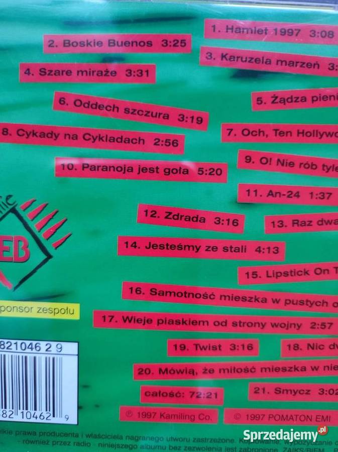 Rockandrolle maanam 1997 kolekcjonerska płyta cd dance Kultura i Rozrywka świętokrzyskie Kielce