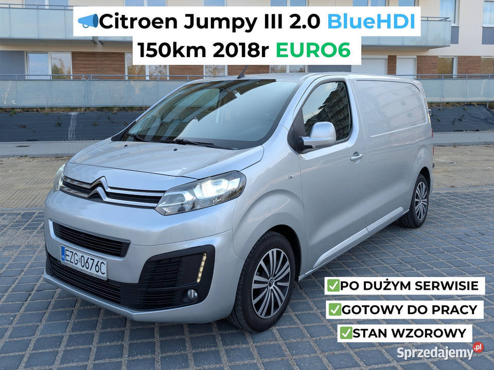 Citroen Jumpy III 20 Blue HDI 150 2018r EURO6 Citroën lubuskie Zielona Góra